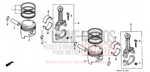 PISTONE/ BIELLA CB450SG di 1986